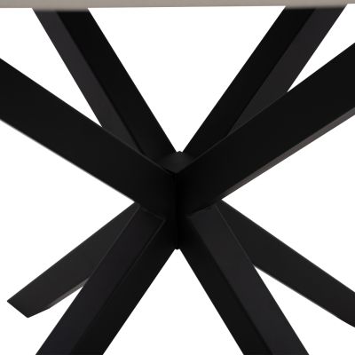 DINING TABLE ROUND SYNTEC HM9309.02 SINTERED STONE WHITE METAL LEGS Φ115x75H