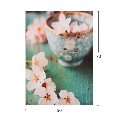 Canvas Flower Cup HM7153.05 50X70X2.5 cm.