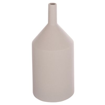 CERAMIC TABLE DECOR GALAD HM4608.03 GREY MATTE Φ13,5x30,5Hcm.