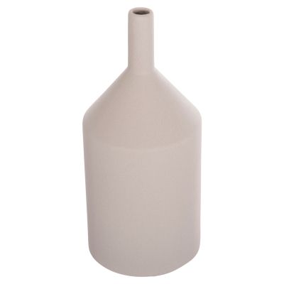 CERAMIC TABLE DECOR GALAD HM4608.03 GREY MATTE Φ13,5x30,5Hcm.