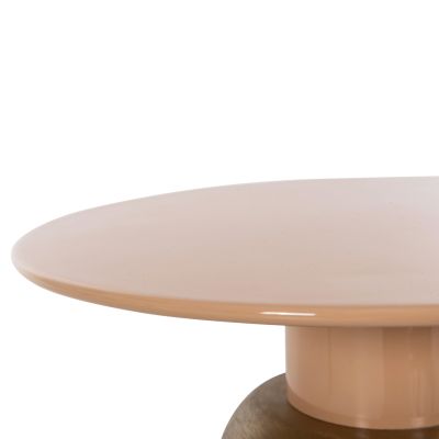 ПАРАМЕТИЧНА МАСА PATNA HM4235.08 МЕТАЛ В ТОПЛО РОЗОВО(СЪМОГА)-ЗЛАТИСТ Φ40,5x43Hcm.