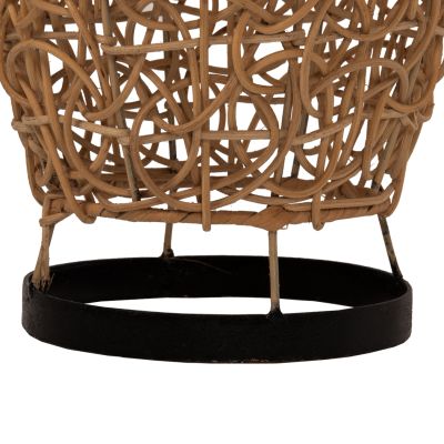 ПОДОВА ЛАМПА HM7877 РАТАН В ЕСТЕСТВЕН ЦВЯТ Φ24x62Hcm.