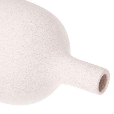 CERAMIC TABLE DECOR GALAD HM4623.01 OFF WHITE WITH CRYSTALLIZATION Φ18x57Hcm.