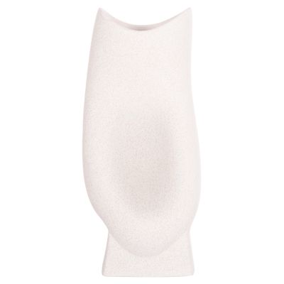 CERAMIC TABLE DECOR SERIES GLAZE HM4609.01 OFF WHITE WITH CRYSTALLISATION 16.5x11x38Hcm.