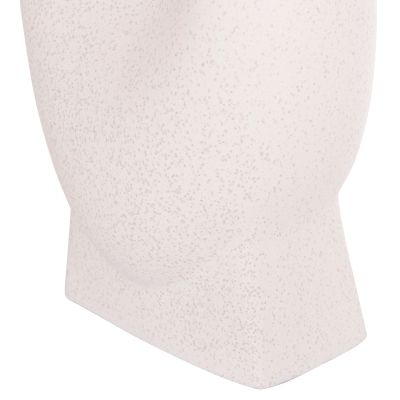 CERAMIC TABLE DECOR SERIES GLAZE HM4609.01 OFF WHITE WITH CRYSTALLISATION 16.5x11x38Hcm.