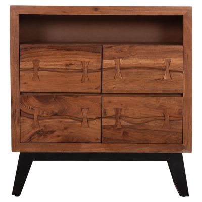 Чекмедже Fansi 3 Чекмедже HM8474.11 от масивно акациево дърво 80Χ35Χ85