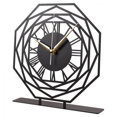 METAL TABLE CLOCK HM7468.01 25x23 cm.