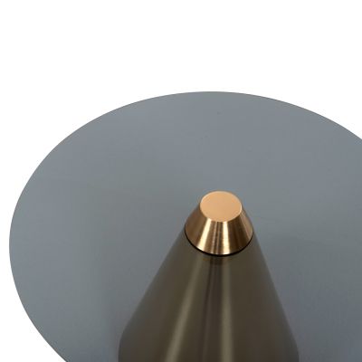 ХОЛНИ МАСИ 2БР. REBEN HM9919 МЕТАЛ В ЗЛАТИСТО-ЧЕРЕН СТЪКЛЕН ПЛОТ Φ80 & Φ60 см.