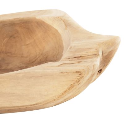 TABLE DECOR BOWL YOKI ΗΜ9795 TEAK WOOD Φ58x12Hcm.