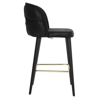 БАР СТОЛ MARCELLO PROFESSIONAL HM9280.14 ТИП НАБУК ДЪРВО ЧЕРЕН 50x58x100Hcm.