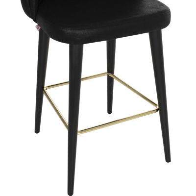 БАР СТОЛ MARCELLO PROFESSIONAL HM9280.14 ТИП НАБУК ДЪРВО ЧЕРЕН 50x58x100Hcm.