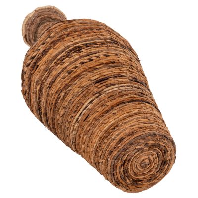 DECORATIVE FLOOR VASE HM7836 BANANA FIBER RUSH-MAT IN BROWN COLOR Φ43x100Hcm.