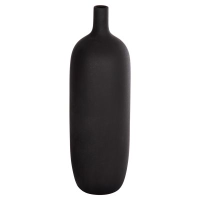 CERAMIC TABLE DECOR GALAD HM4623.02 MATTE BLACK Φ18x57Hcm.