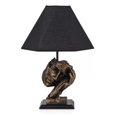 TABLE LAMP FB97668.01, BLACK-GOLD, Φ30x47