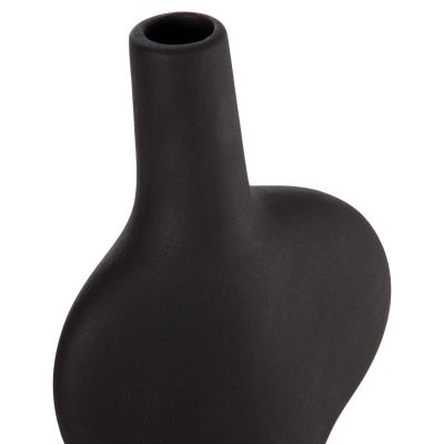 CERAMIC TABLE DECOR SERIES ARKEN HM4620.02 MATTE BLACK 19x7,5x33,5Hcm.
