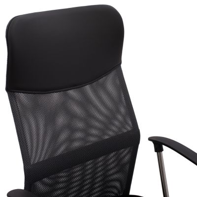 Офис стол CABLE HM1000.10 Black Grey Mesh хромиран крак 61x58x118