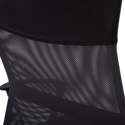 Офис стол CABLE HM1000.10 Black Grey Mesh хромиран крак 61x58x118