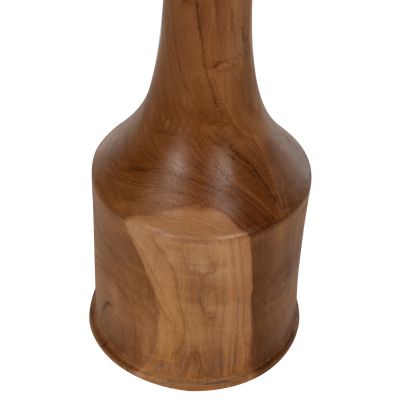 DECOR BOTTLES 3PCS SET HM7717 SOLID TEAK NATURAL