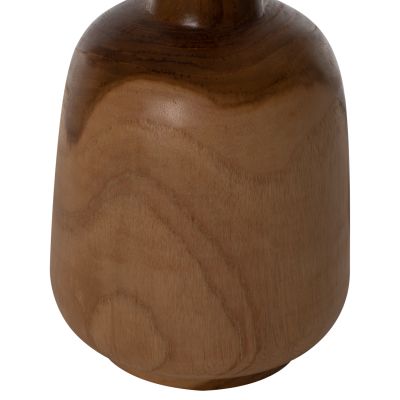 DECOR BOTTLES 3PCS SET HM7717 SOLID TEAK NATURAL