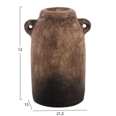 DECOR VASES 3PCS HM7712 BEIGE TERRACOTTA