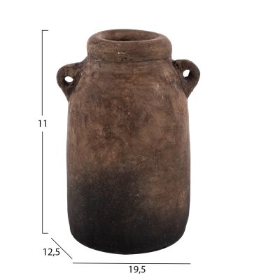 DECOR VASES 3PCS HM7712 BEIGE TERRACOTTA