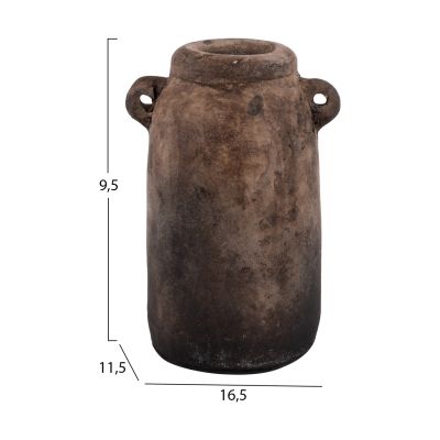 DECOR VASES 3PCS HM7712 BEIGE TERRACOTTA