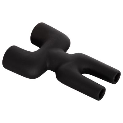 CERAMIC TABLE DECOR MANI HM4642.02 BLACK MATTE 15.5x6x23.5Hcm.