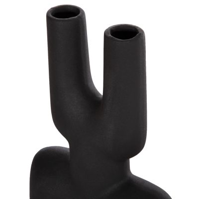 CERAMIC TABLE DECOR MANI HM4642.02 BLACK MATTE 15.5x6x23.5Hcm.