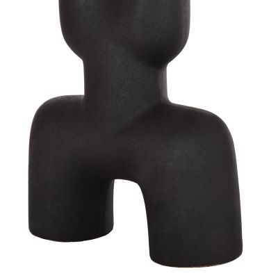 CERAMIC TABLE DECOR MANI HM4642.02 BLACK MATTE 15.5x6x23.5Hcm.