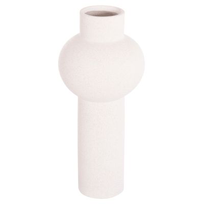 CERAMIC TABLE DECOR SCEPTER HM4604.01 OFF WHITE WITH CRYSTALLISATION Φ17x39Hcm.