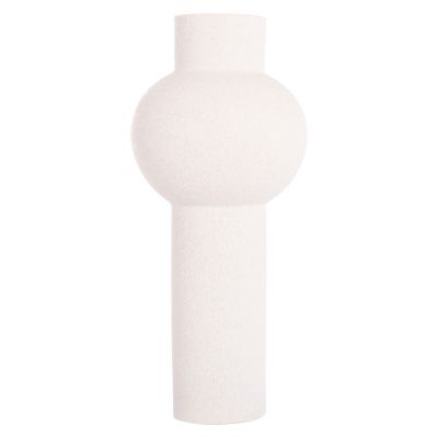 CERAMIC TABLE DECOR SCEPTER HM4604.01 OFF WHITE WITH CRYSTALLISATION Φ17x39Hcm.
