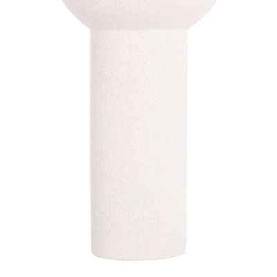 CERAMIC TABLE DECOR SCEPTER HM4604.01 OFF WHITE WITH CRYSTALLISATION Φ17x39Hcm.