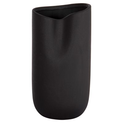 CERAMIC TABLE DECOR GLAZE HM4607.02 MATTE BLACK 15,2x15x30Hcm
