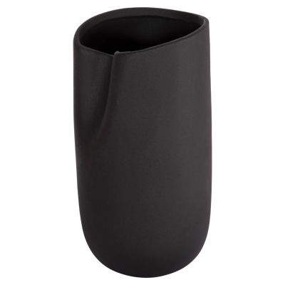 CERAMIC TABLE DECOR GLAZE HM4607.02 MATTE BLACK 15,2x15x30Hcm