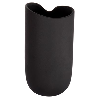 CERAMIC TABLE DECOR GLAZE HM4607.02 MATTE BLACK 15,2x15x30Hcm