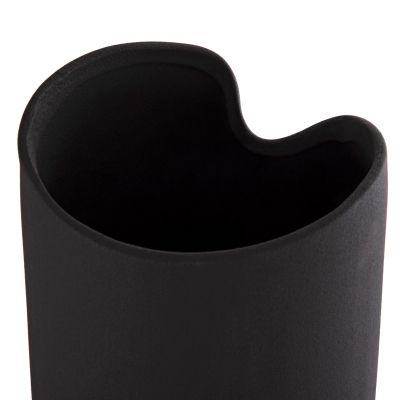 CERAMIC TABLE DECOR GLAZE HM4607.02 MATTE BLACK 15,2x15x30Hcm