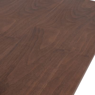 DINING TABLE MANDY HM9303.02 MDF TOP WITH WALNUT WOOD VENEER METAL LEGS 220x90x75H