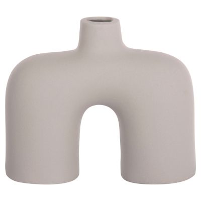 CERAMIC TABLE DECOR ISIL HM4600.03 MATTE GREY  27x9,5x22,5H cm.