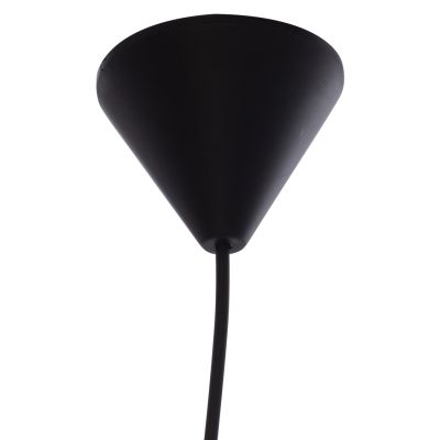 PENDANT CEILING LAMP HM7623.03 GREY FABRIC DRUM SHADE D19x70 εκ.