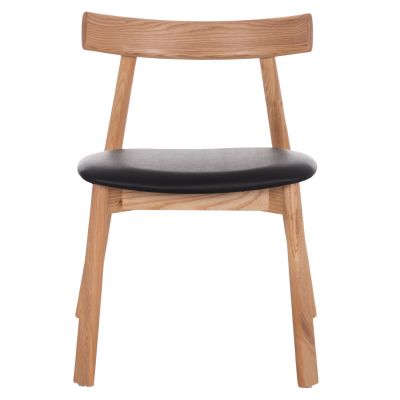 DINING CHAIR SEKAN HM18245.04 RUBBERWOOD-BLACK PU 60x54x72Hcm.