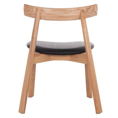 DINING CHAIR SEKAN HM18245.04 RUBBERWOOD-BLACK PU 60x54x72Hcm.