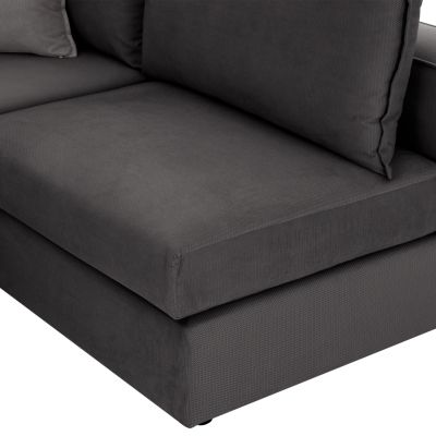 Corner Sofa “MONZA”, interchangeable, 3 pcs, grey