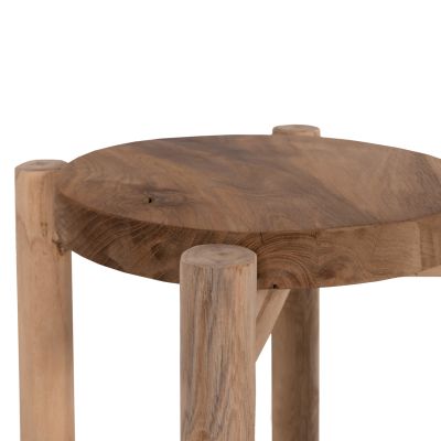 ПОСТАНТ ЗА ЦВЕТЯ HOVER HM7936 ТИКОВО ДЪРВО В ЕСТЕСТВЕН ЦВЯТ Φ30x100Hcm.