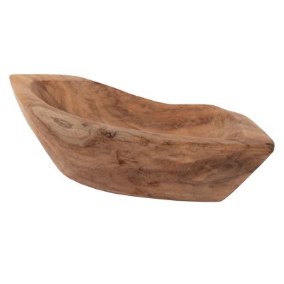 ДЕКОР ЗА МАСА КУПА HM9632 ОТ ТИКОВО ДЪРВО 30x6x13Hcm.