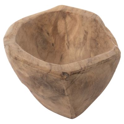 ДЕКОР ЗА МАСА КУПА HM9632 ОТ ТИКОВО ДЪРВО 30x6x13Hcm.