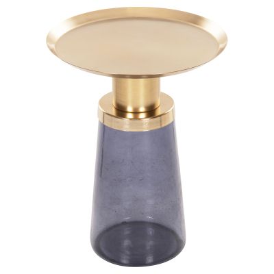 ПОМОЩНА МАСА BALLIN HM9725 СИНЬО СТЪКЛО-МЕТАЛ В ЗЛАТО Φ37,5x49,5Hcm.