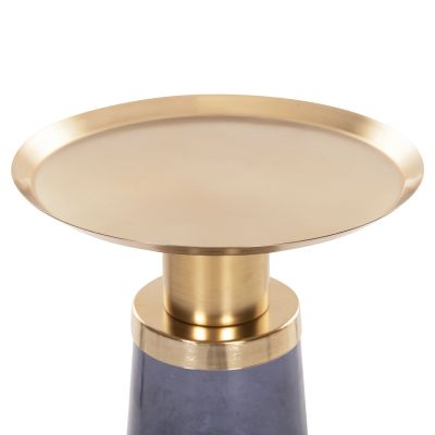 ПОМОЩНА МАСА BALLIN HM9725 СИНЬО СТЪКЛО-МЕТАЛ В ЗЛАТО Φ37,5x49,5Hcm.