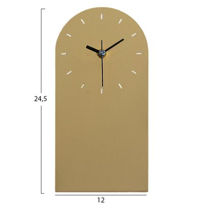 НАСТОЕН ЧАСОВНИК HM4339.03 МЕТАЛЕН В ЦВЯТ КАПУЧИНО 12X24.5H cm.
