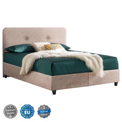 Легло FB9637.22 DOLORES, бежов плат тип НАБУК, 150x200