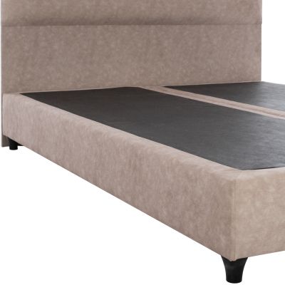 Легло FB9637.22 DOLORES, бежов плат тип НАБУК, 150x200